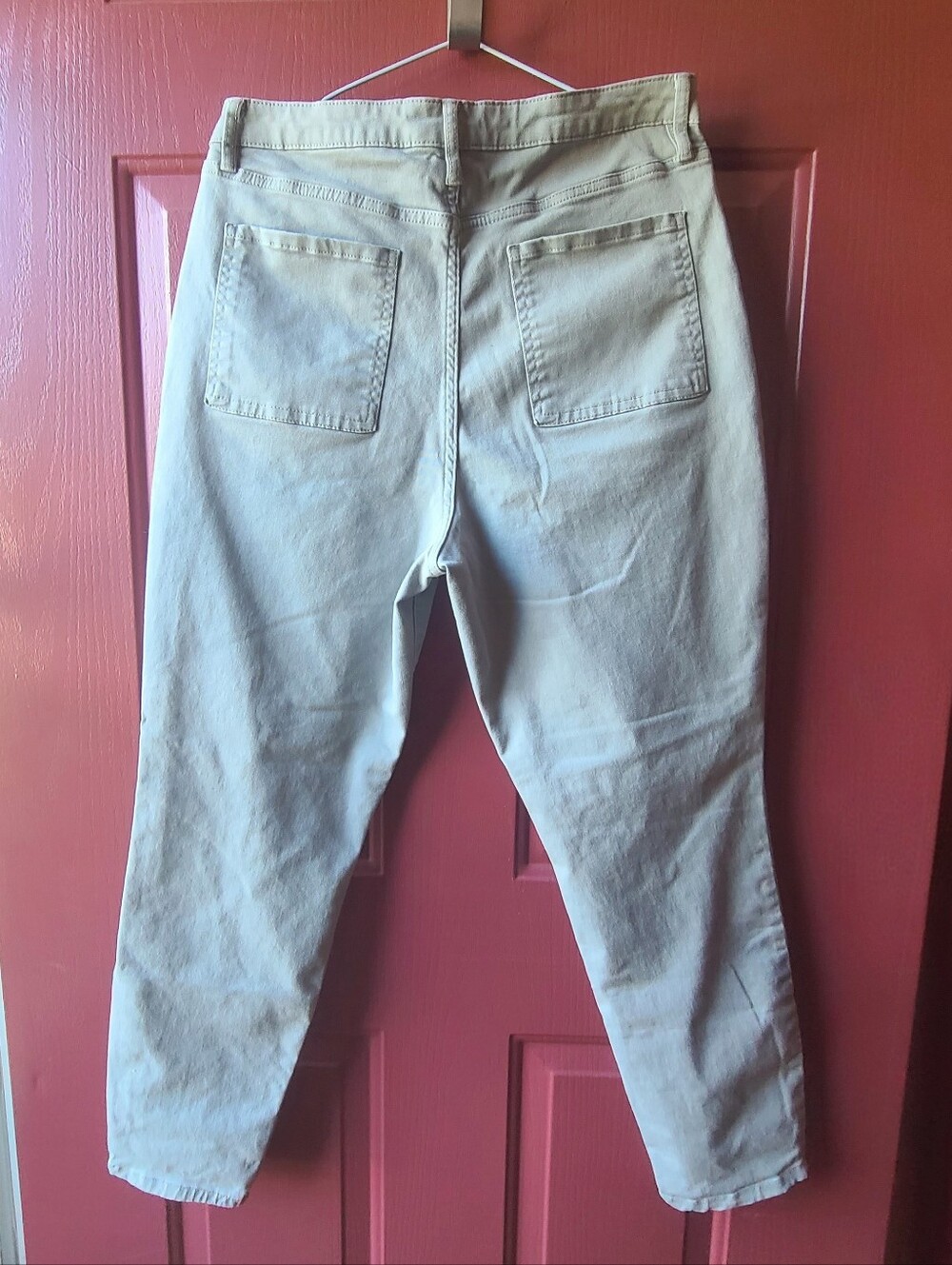 Banana Republic Gray Utility Chino Pants, Women's Size 12 - Picture 3 of 9